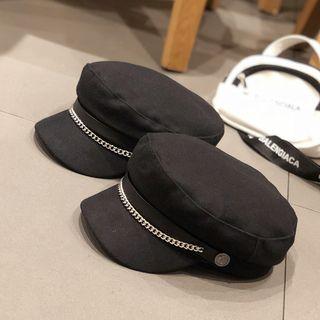 Chained Military Cap Black - One Size