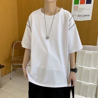 Crewneck Two Tone Oversize Top