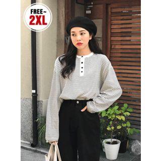 Loose-fit Stripe Henley