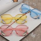 Embellished Translucent Sunglasses