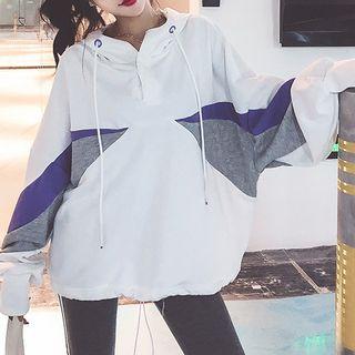 Panel Hoodie As Shown In Figure - One Size