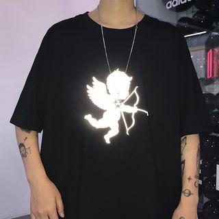 Reflective Cupid Short-sleeve T-shirt