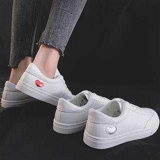 Heart Lace Up Sneakers