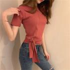 Short-sleeve Side Knot T-shirt