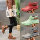 Adhesive Strap Ankle Boots