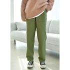 Dual-pocket Baggy-fit Cotton Pants