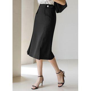 Flap Midi Mermaid Skirt