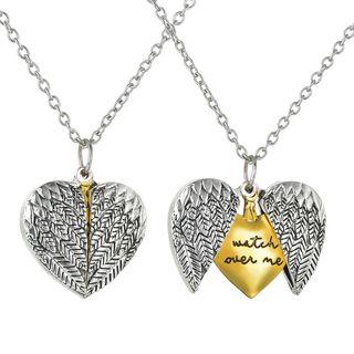 Wing Detail Necklace Silver - One Size