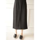 Band-waist Long Knit Skirt