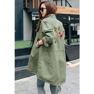 Zip-up Appliqu  Safari Jacket