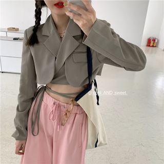 Cropped Blazer / Harem Sweatpants