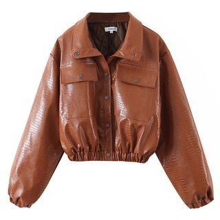 Croc Grain Jacket