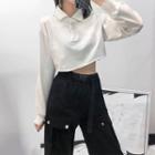 Loose-fit Cropped Polo Top