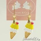 Mini Lemon Ice-cream Gold Earrings