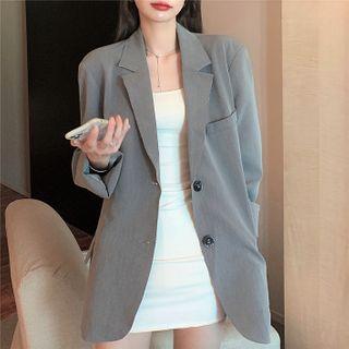 Single-breasted Blazer / Mini Bodycon Tank Dress