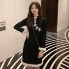 Long-sleeve Qipao Dress As Shown In Figure - One Size