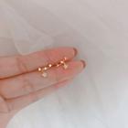 Sterling Silver Star Stud Earring 1 Pair - Eh0576 - Gold - One Size