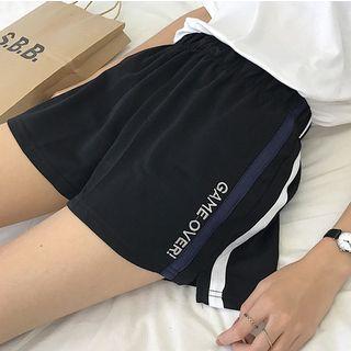 Striped Band Waist Shorts