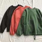 Drawstring Hem Sweatshirt