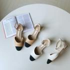Toe-cap Ankle-strap Flats