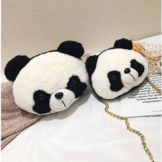 Fleece Panda Crossbody Bag
