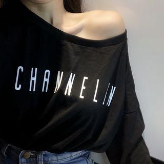 Loose-fit Boatneck Dolman T-shirt
