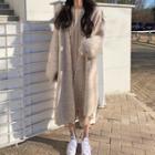 Long Cardigan / Dotted Midi A-line Dress
