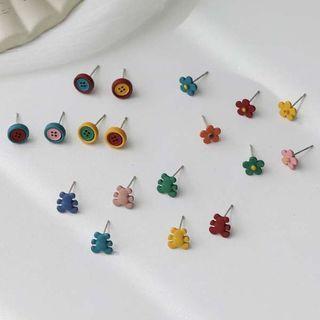 Sterling Silver Ear Stud Set
