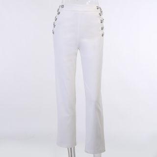 Lace Up Boot Cut Pants