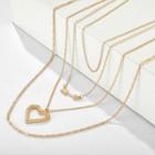 Arrow Layered Necklace 8849 - Gold - One Size