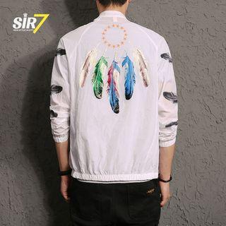 Feather Print Jacket