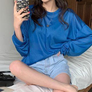 Basic Oversized Textured T-shirt
