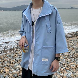 3/4-sleeve Zipped Jacket