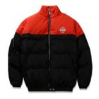 Colour Block Stand-collar Padded Jacket