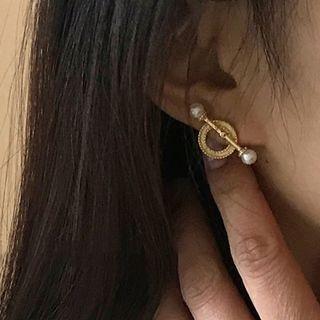 Single Sterling Silver Beaded Earring