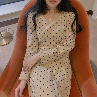 Polka Dot Corduroy Dress