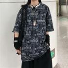 Couple Matching Short Sleeve Paisley Print Shirt