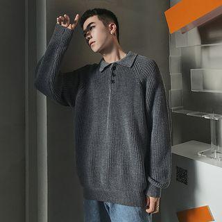 Couple Matching Placket Sweater