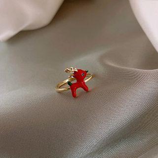 Deer Ring Red Deer - Gold - One Size