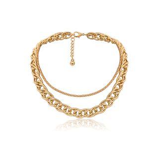 Layered Necklace 2693 - Gold - One Size