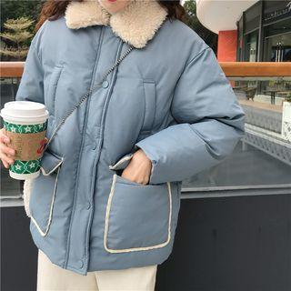 Fleece Collared Puffer Jacket