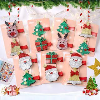 Set: Christmas Hair Clip (various Designs)