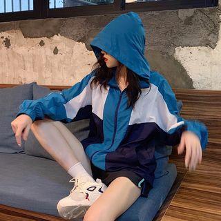 Contrast Panel Track Jacket