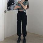 Short-sleeve Tie Dye Top / Cargo Pants