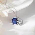 Rhinestone Star Pendant Necklace Blue & Silver - One Size