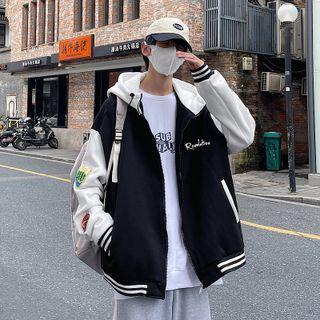 Applique Embroidered Baseball Jacket