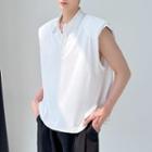 Sleeveless Padded-shoulder Polo Shirt