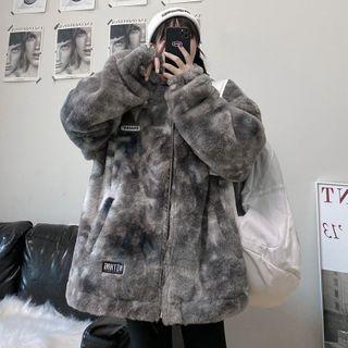 Tie-dyed Fleece Zip Jacket