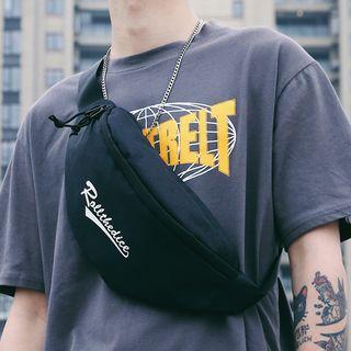 Lettering Oxford Belt Bag