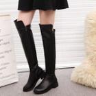 Low Heel Over-the-knee Boots / Pointed Flats